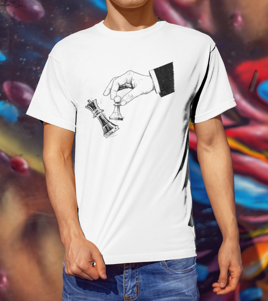 Protest Chess Pawn Topples King No Kings In America Bold Political Statement T-Shirt
