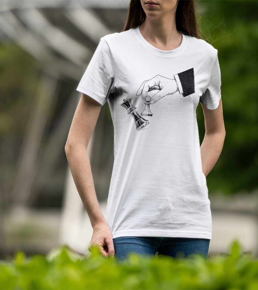 Protest Chess Pawn Topples King No Kings In America Bold Political Statement T-Shirt