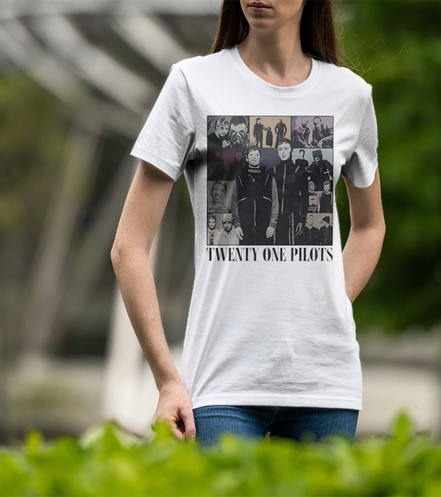 Twenty One Pilots Clancy Eras Tour 2025 Band Members Collage T-Shirt