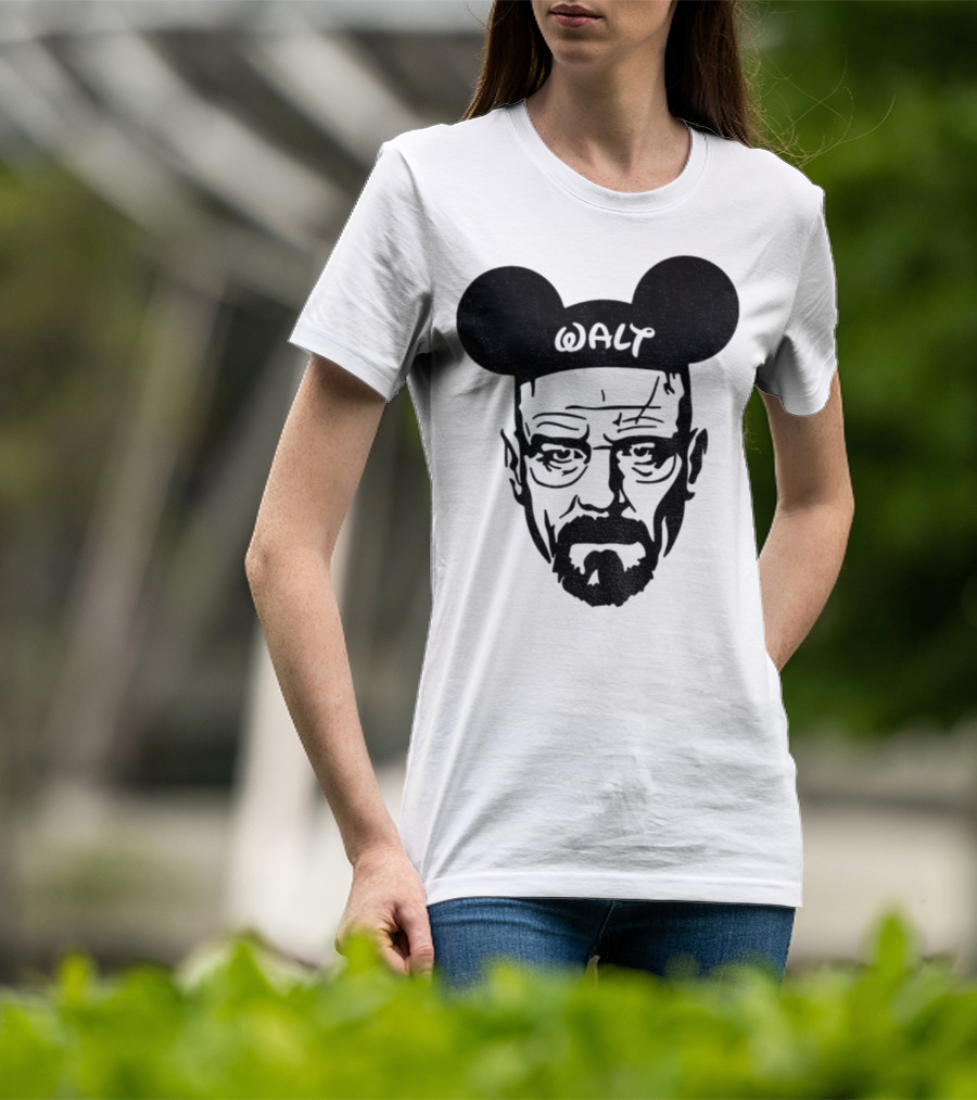 Walter White Mickey Mouse Breaking Bad Disney Meme T-Shirt