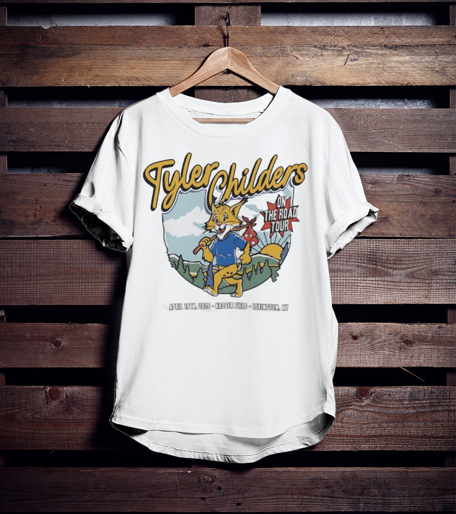 Tyler Childers Wildcat On The Road Tour Forest Sunrise Scene T-Shirt