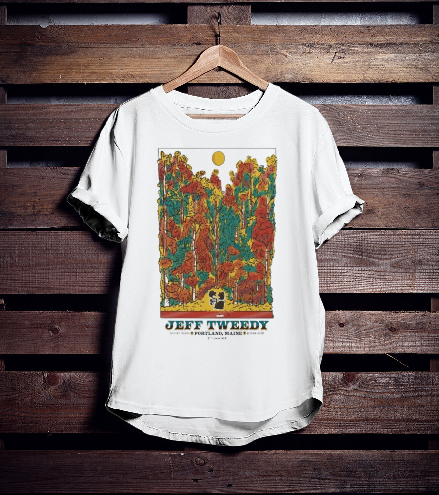 Jeff Tweedy Portland Maine State Theatre October 16 2025 Forest Scene T-Shirt