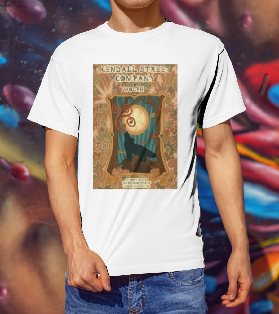 Kendall Street Company Wolph Jefferson Theater Charlottesville VA Oct 18 2025 T-Shirt