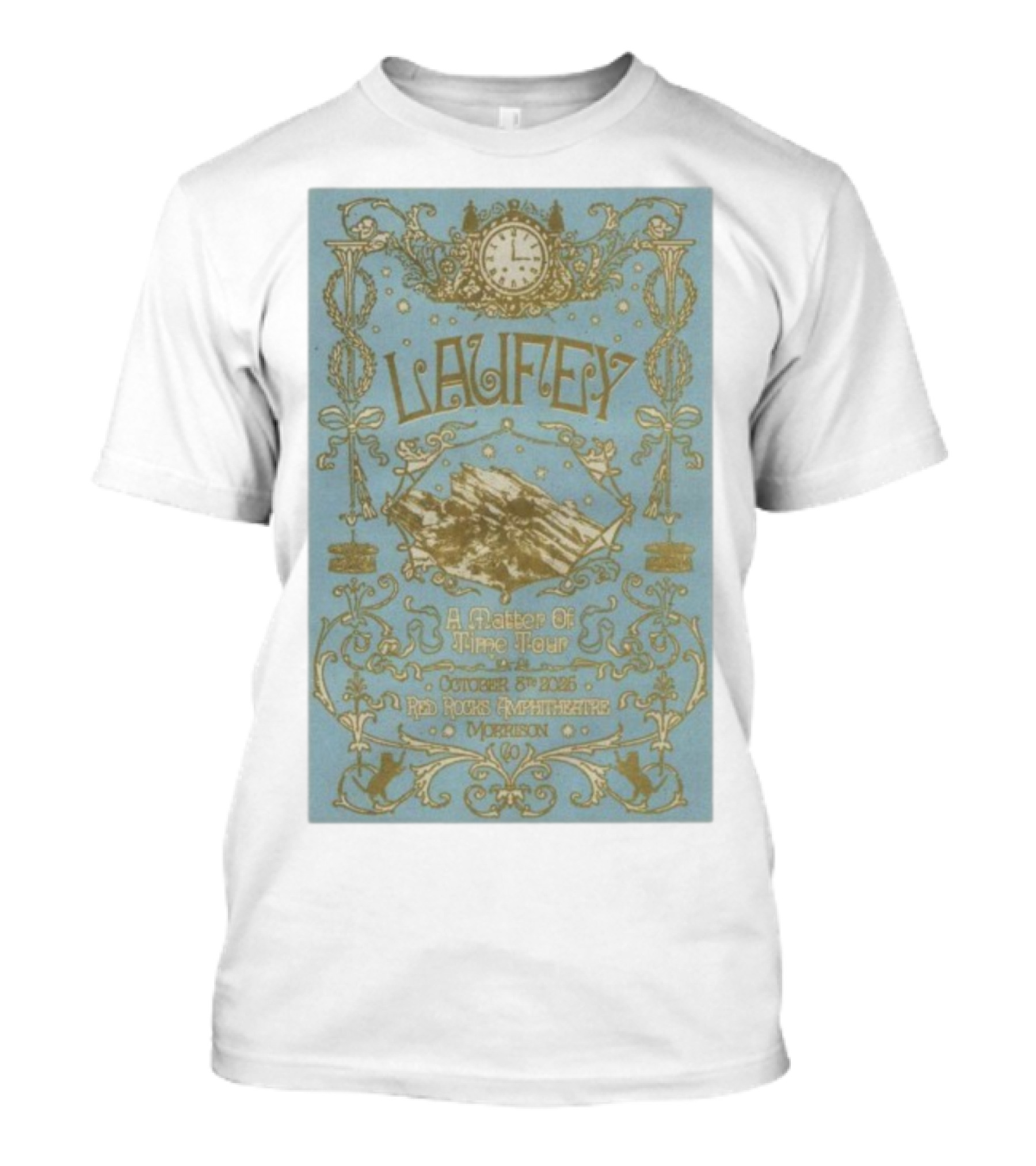 Laufey A Matter Of Time Tour Red Rocks Amphitheatre Morrison CO October 8 2025 T-Shirt