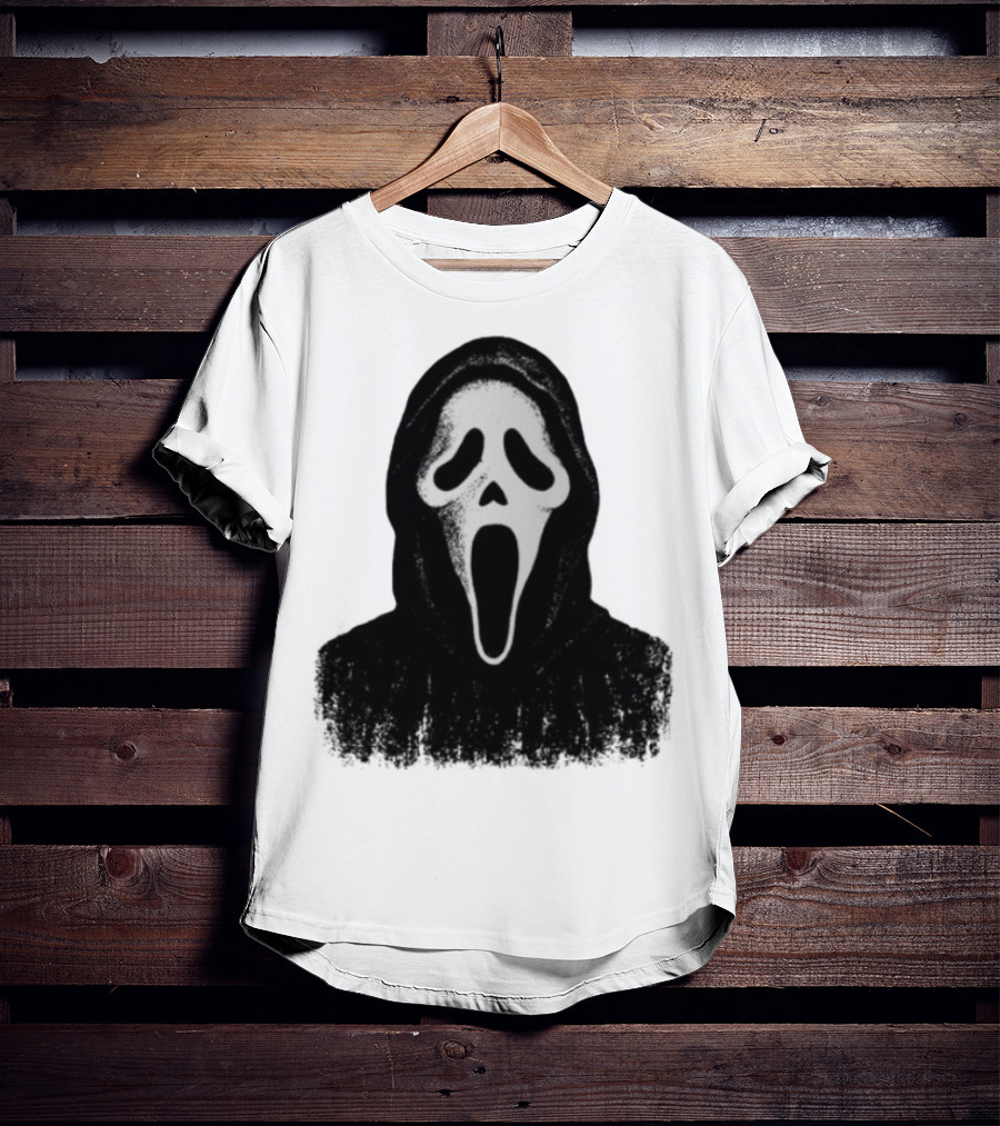 Monster Fresh Blank Ghostface Iconic Mask T-Shirt