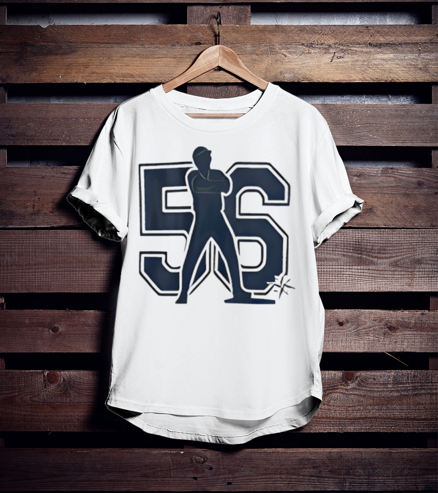 Randy Arozarena 56 Mariners Baseball Silhouette T-Shirt