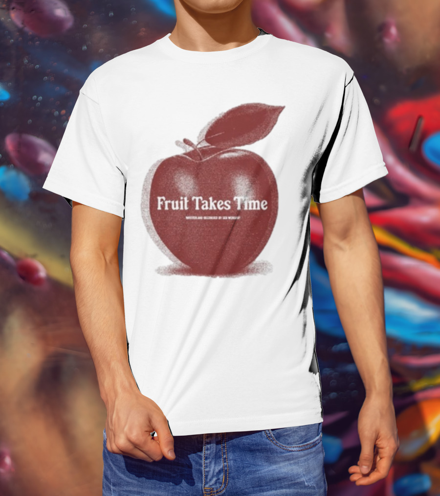 Fruit Takes Time By Seu Worship Red Apple T-Shirt