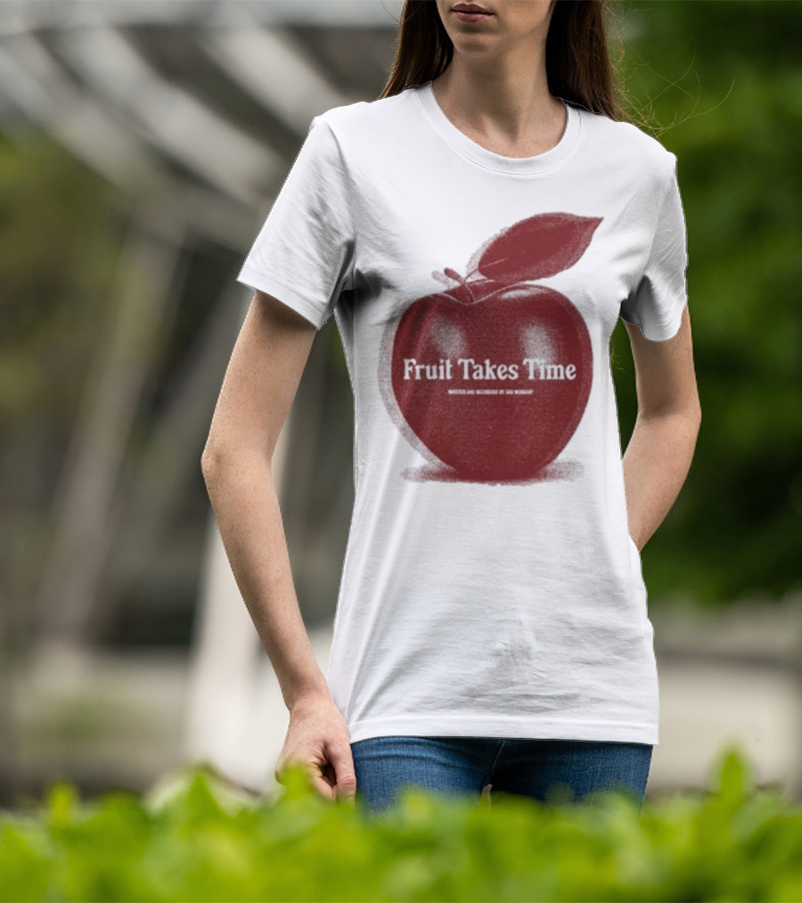 Fruit Takes Time By Seu Worship Red Apple T-Shirt