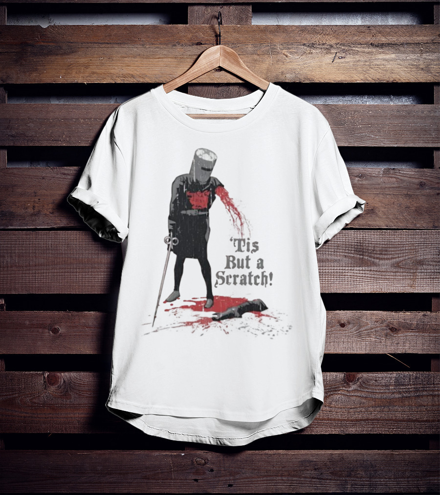Monty Python Black Knight 'Tis But A Scratch Classic Scene T-Shirt