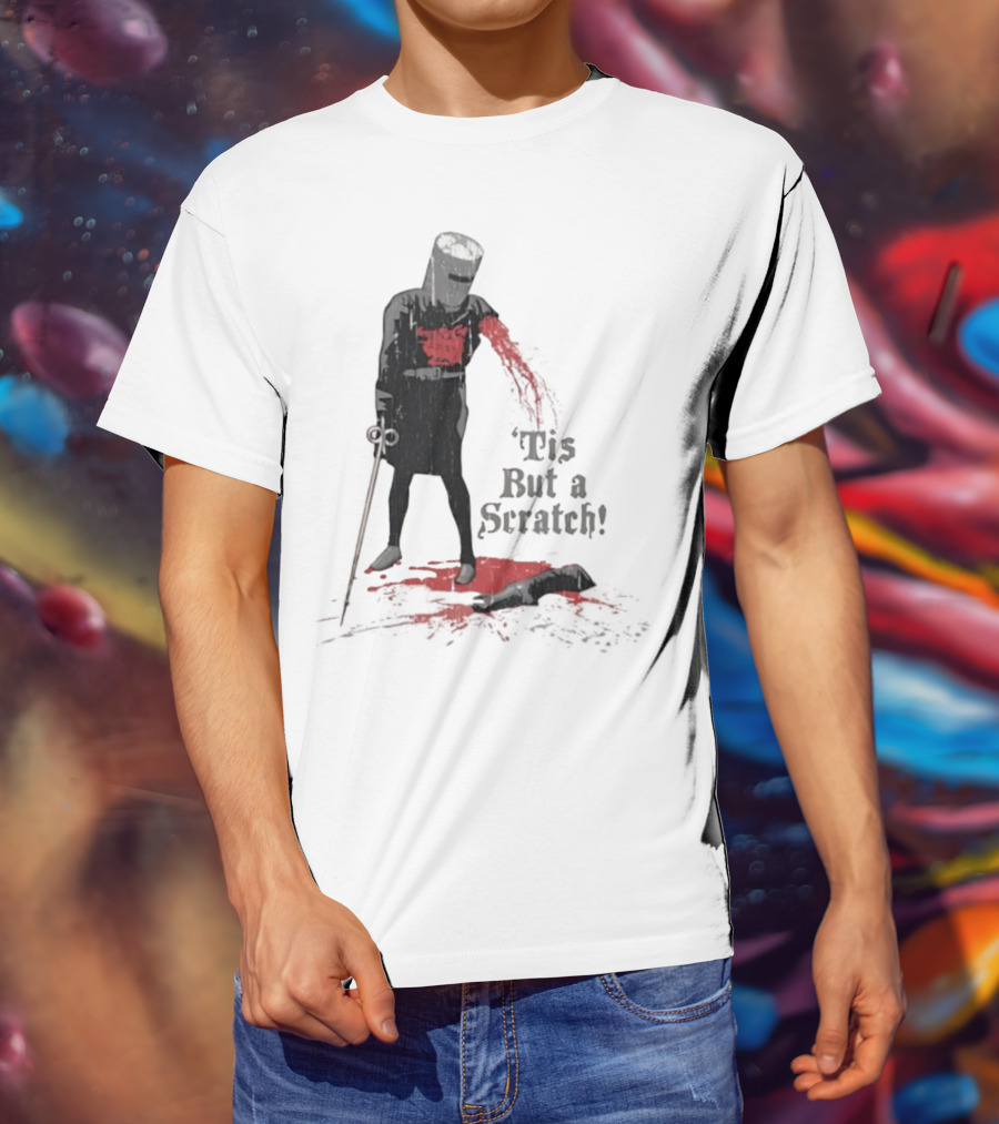 Monty Python Black Knight 'Tis But A Scratch Classic Scene T-Shirt