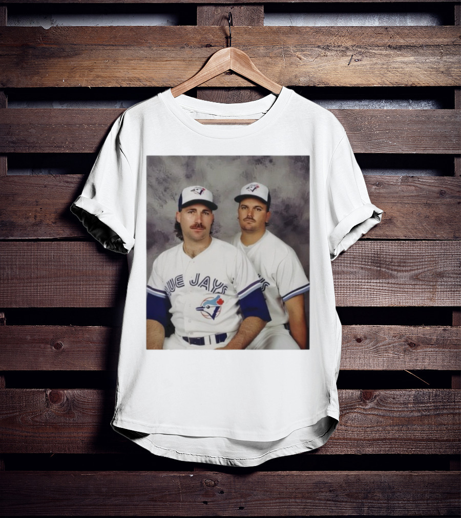Retro Toronto Blue Jays Baseball Pitchers Dave Stieb David Wells Vintage Team Uniforms T-Shirt