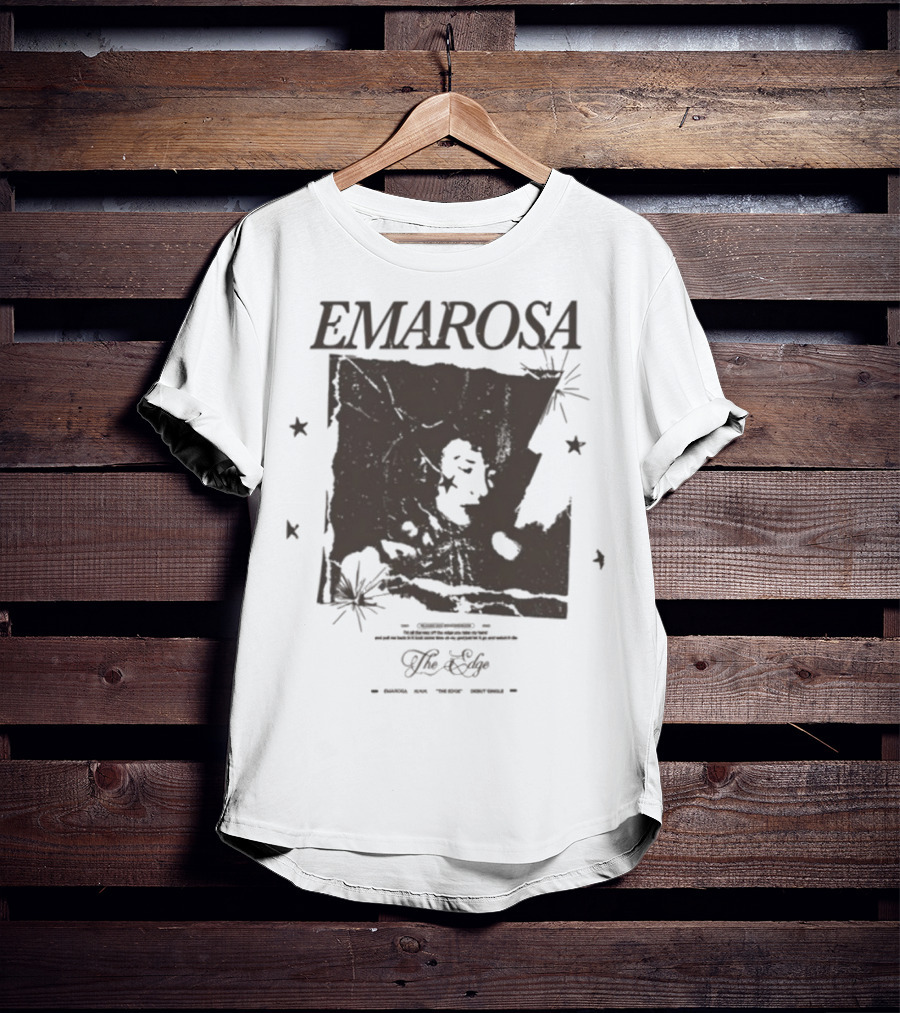 Emarosa The Edge Stars And Map Vintage Style T-Shirt