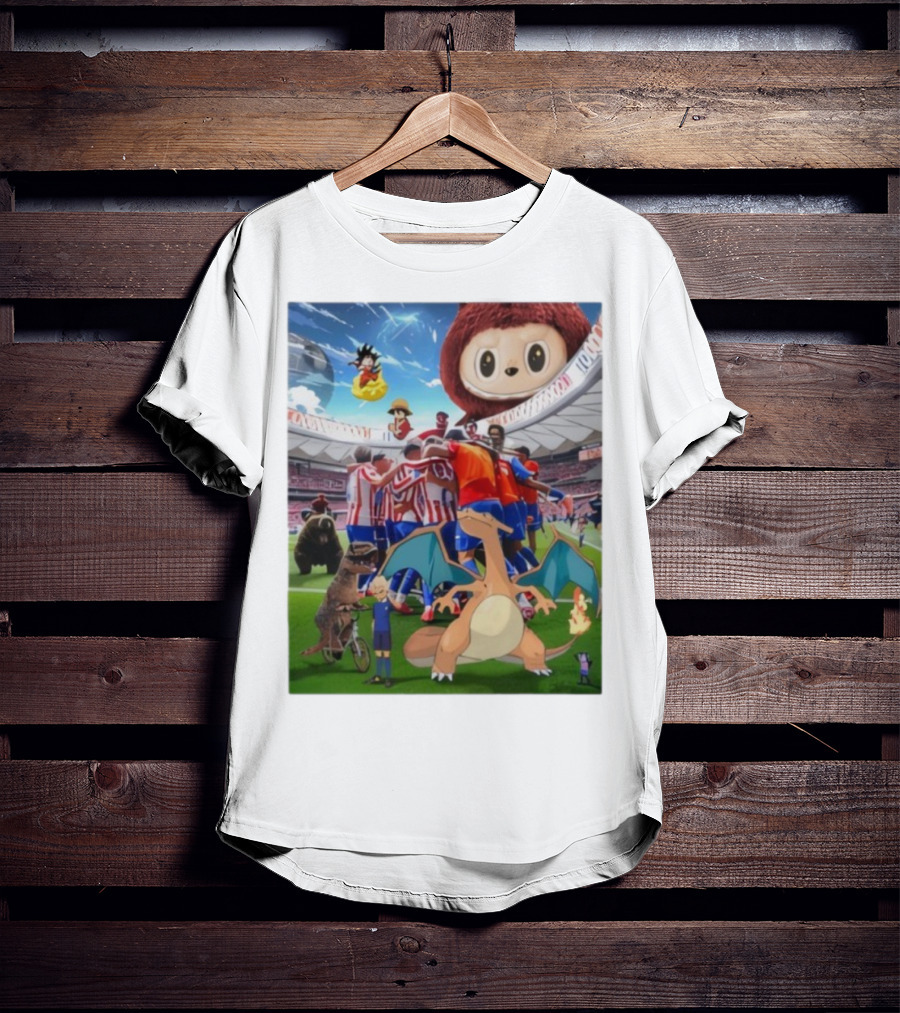Atletico Madrid Celebration Meme 90M Dragon Dinosaur Characters T-Shirt