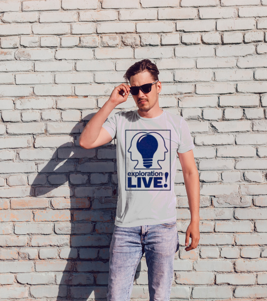Exploration Live Heads With Lightbulb Icon T-Shirt