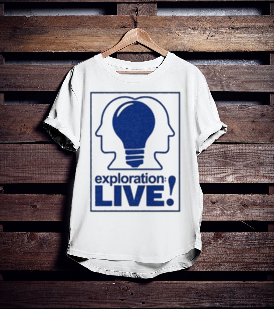 Exploration Live Heads With Lightbulb Icon T-Shirt