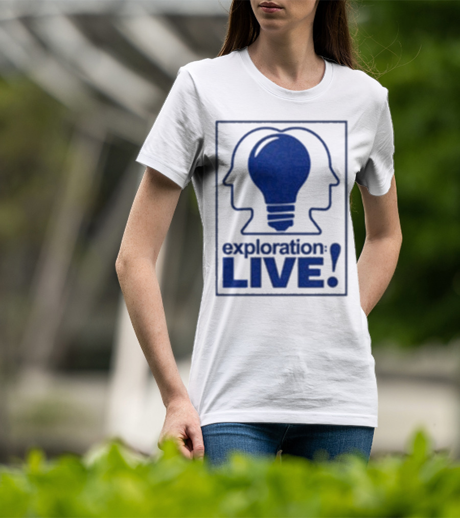 Exploration Live Heads With Lightbulb Icon T-Shirt