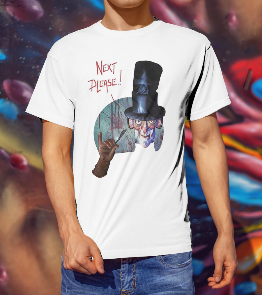 John Bolton1989 Next Please Horror Graffiti Halloween T-Shirt