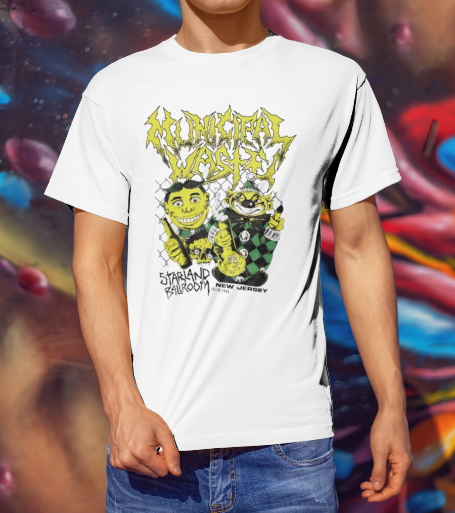 Municipal Waste Toxic Characters New Jersey Event 2023 T-Shirt