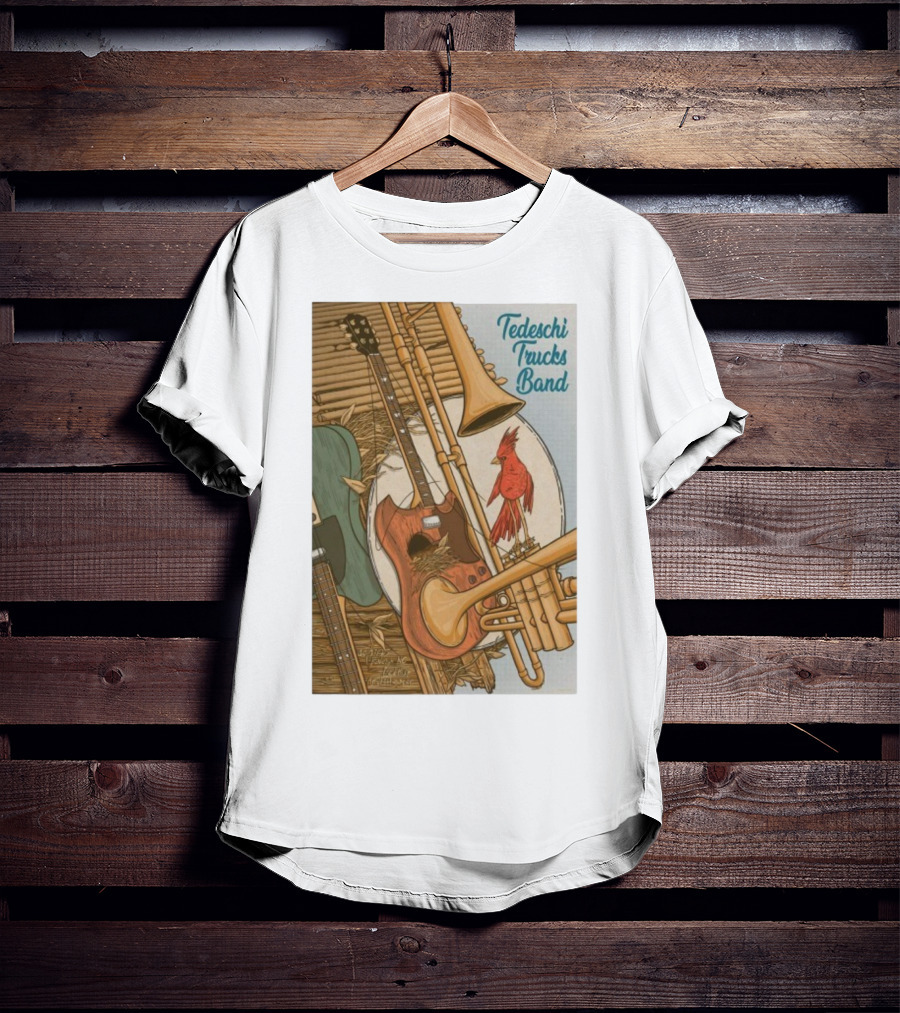 Tedeschi Trucks Band Red Hat Amphitheater October 17 2025 Cardinal Guitar Trombone T-Shirt