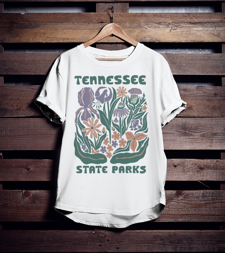 Tennessee State Parks Flowers Wildflower Collection T-Shirt