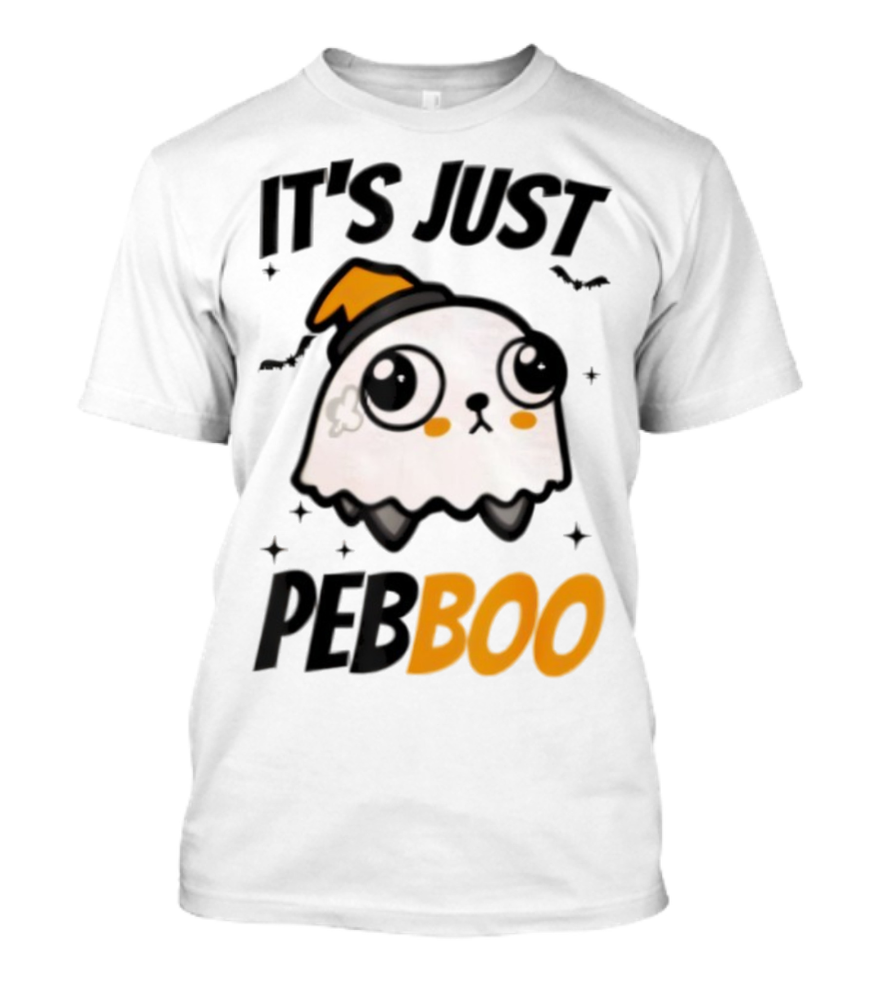 It's Just PebBoo Halloween Ghost Plush Cute Kawaii Spooky T-Shirt