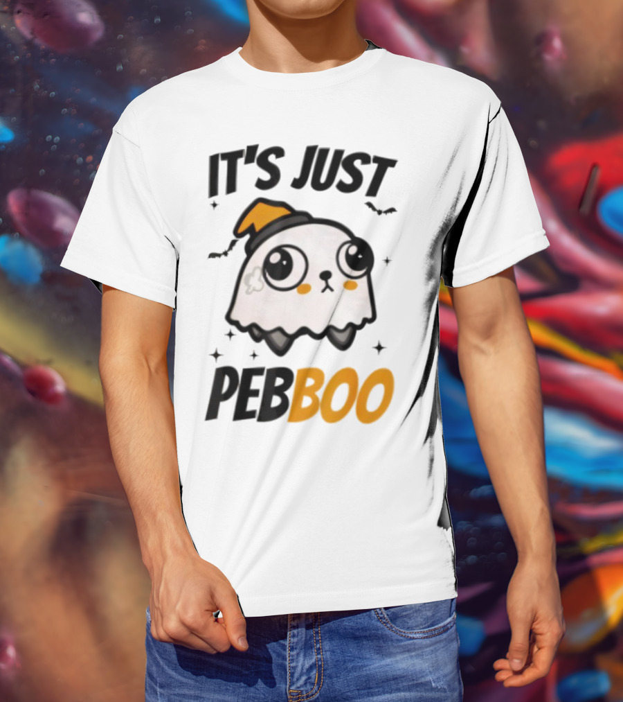 It's Just PebBoo Halloween Ghost Plush Cute Kawaii Spooky T-Shirt