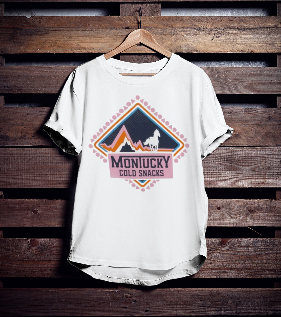 Montucky Cold Snacks Mountain Horse Diamond Scene T-Shirt