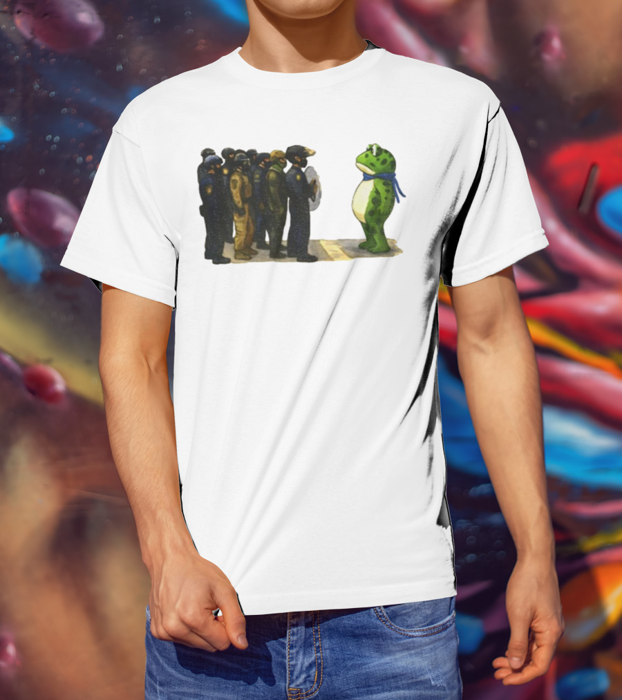 Portland Frog Protest Against ICE Deportation Resistance T-Shirt