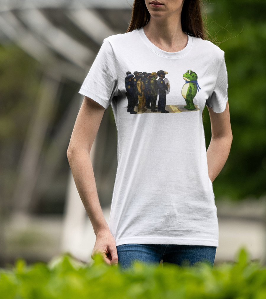 Portland Frog Protest Against ICE Deportation Resistance T-Shirt