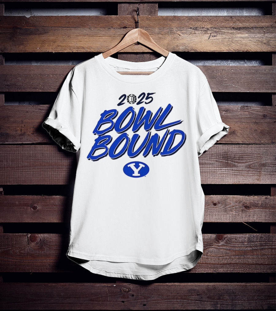 2025 Bowl Bound BYU Cougars Football Y Logo T-Shirt