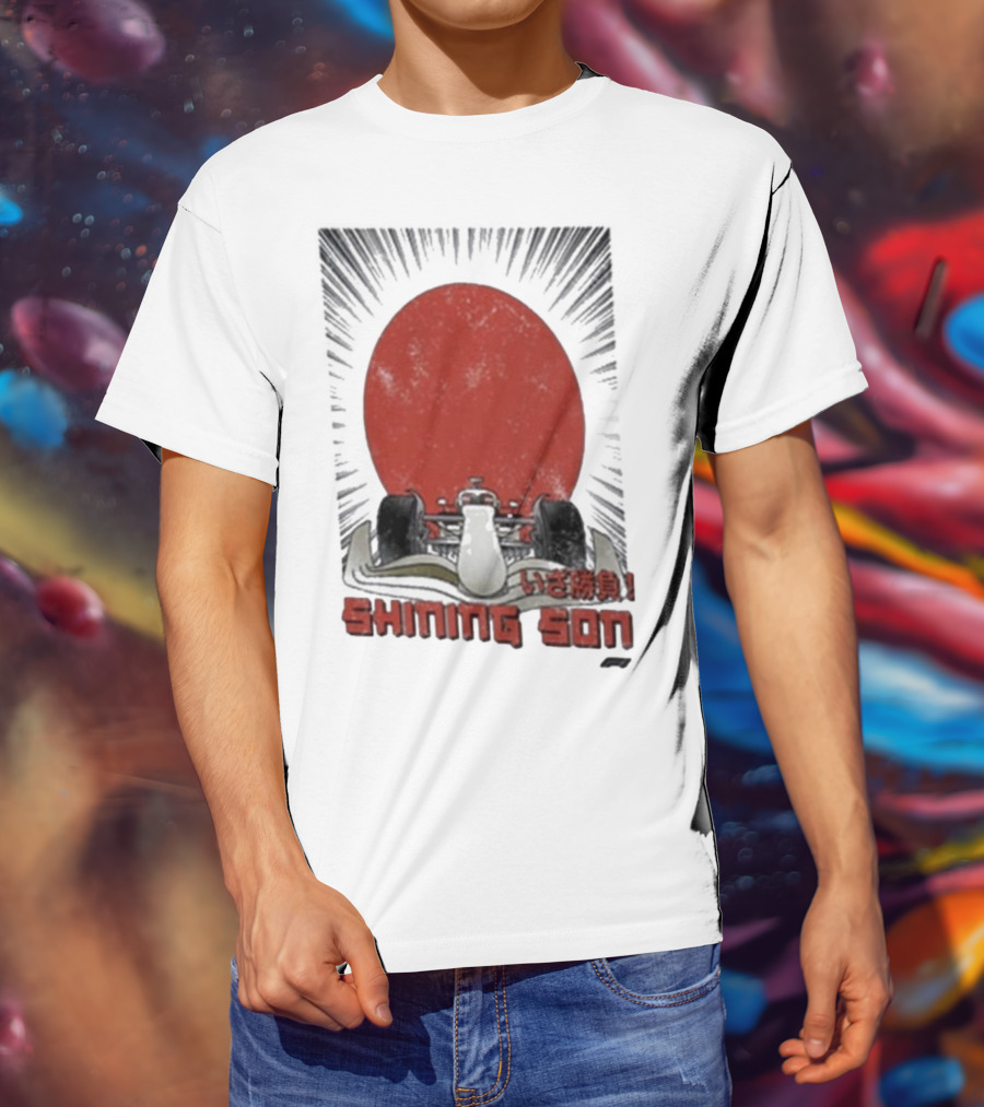 Shining Son Formula 1 Racing Car Japanese Sun T-Shirt