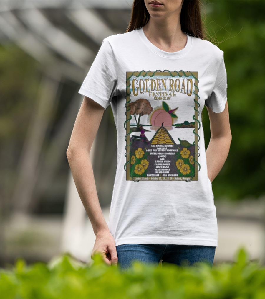 Golden Road Festival Buford Georgia October 17-20 2025 Taj Mahal Quintet Concert Event T-Shirt