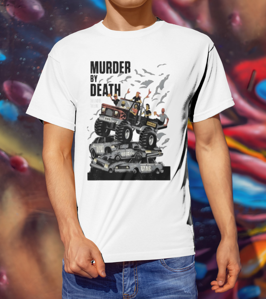 Murder By Death October 19 2025 Salt Lake City Tour Utah Depot Event Monster Truck Illustration T-Shirt