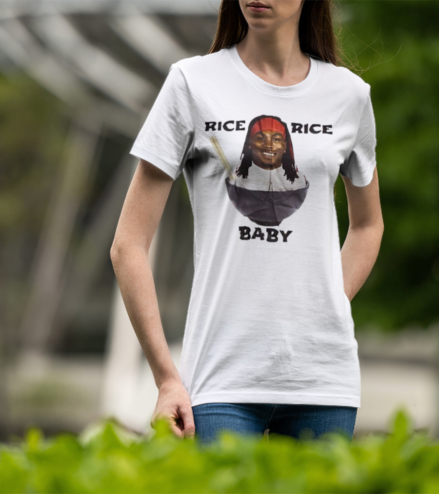 Rashee Rice Rice Baby Bowl Chopsticks Headband T-Shirt