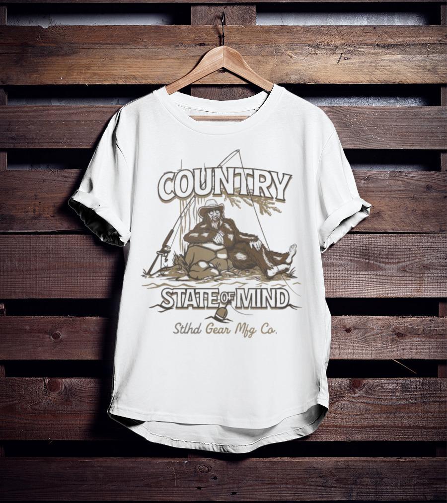 Country State Of Mind Stlhd Gear Mfg Co Fishing T-Shirt