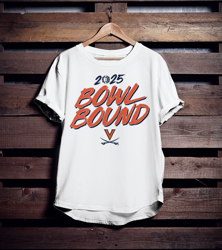2025 Virginia Cavaliers Bowl Bound V Logo T-Shirt