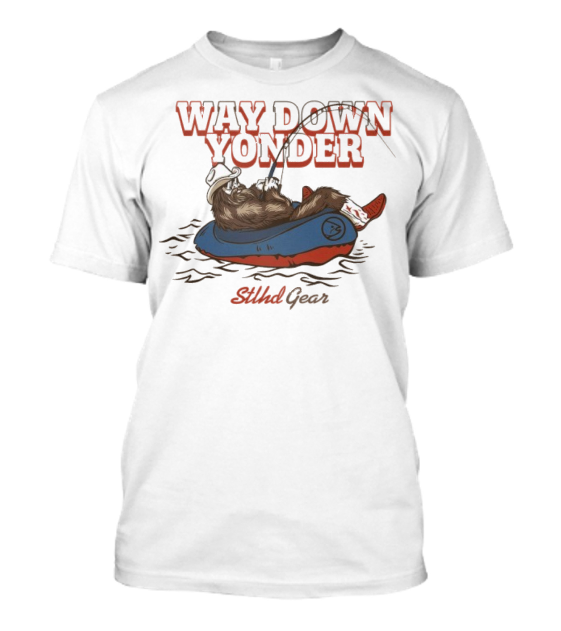 Way Down Yonder Stlhd Gear Cowboy Floating Adventure T-Shirt