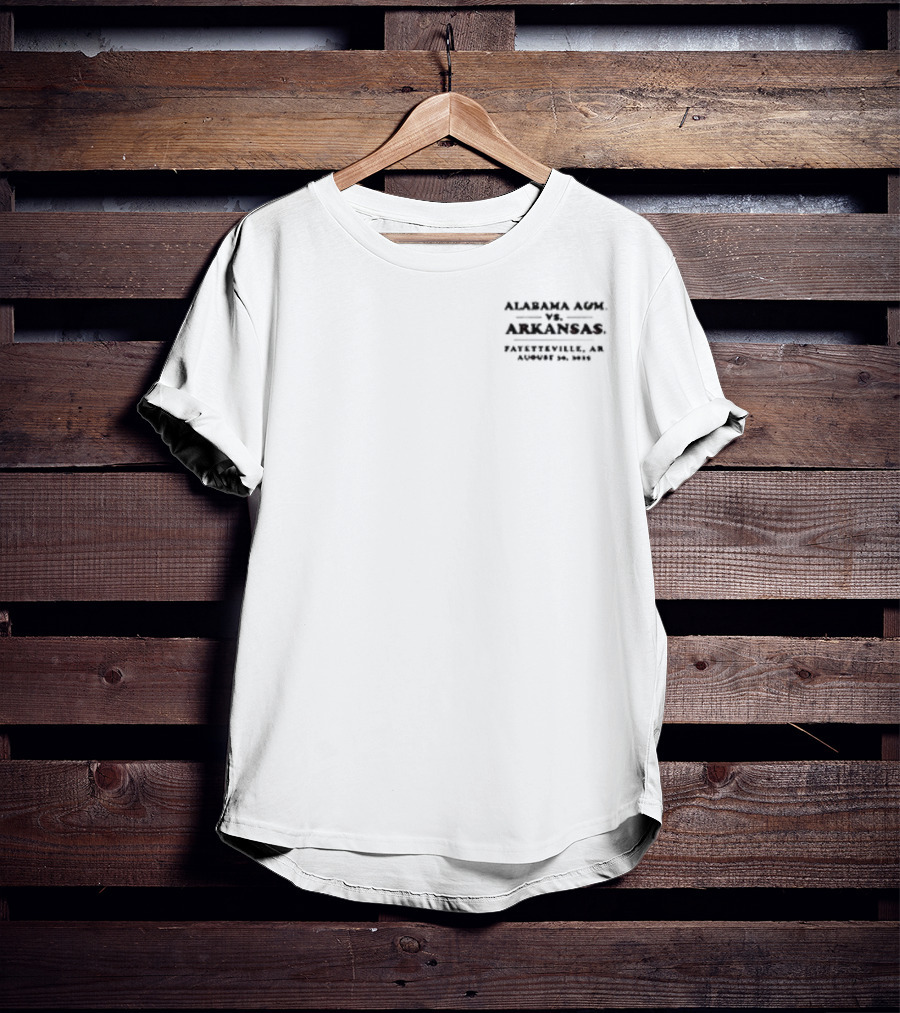 Arkansas Razorbacks Vs Alabama A&M Back On The Hill Game Day 2025 T-Shirt