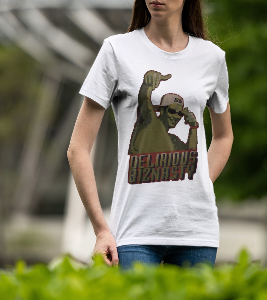 Delirious Biznasty Graphic With Man In Sunglasses And Cap T-Shirt