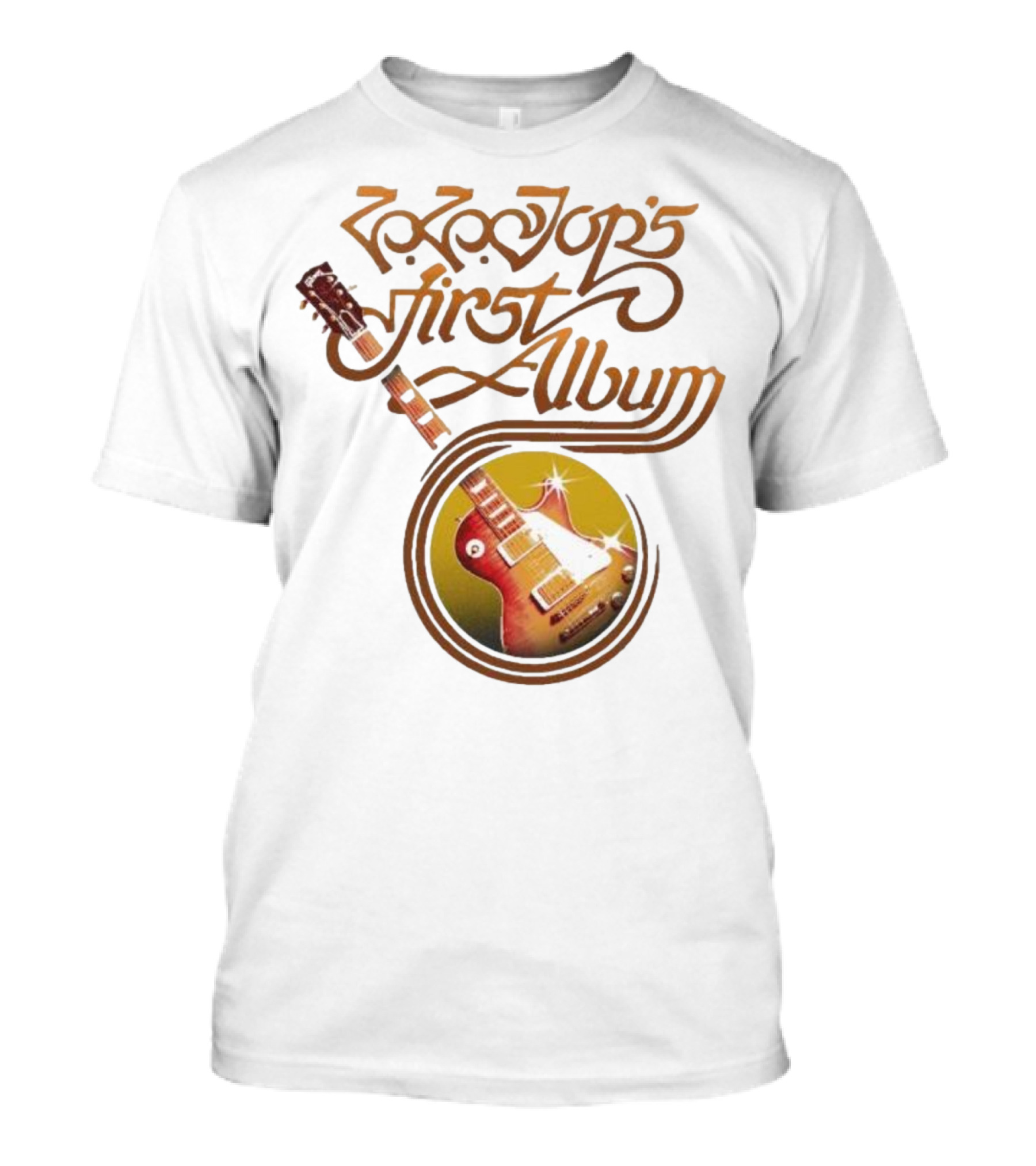 ZZ Top's First Album Guitar Art Retro Style T-Shirt