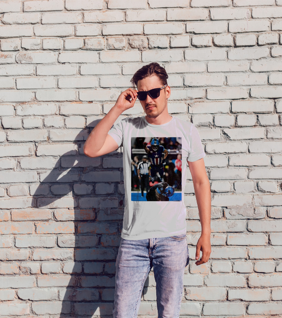 Detroit Lions Amon Ra St Brown Jahmyr Gibbs Captain America Spider-Man NFL Football T-Shirt