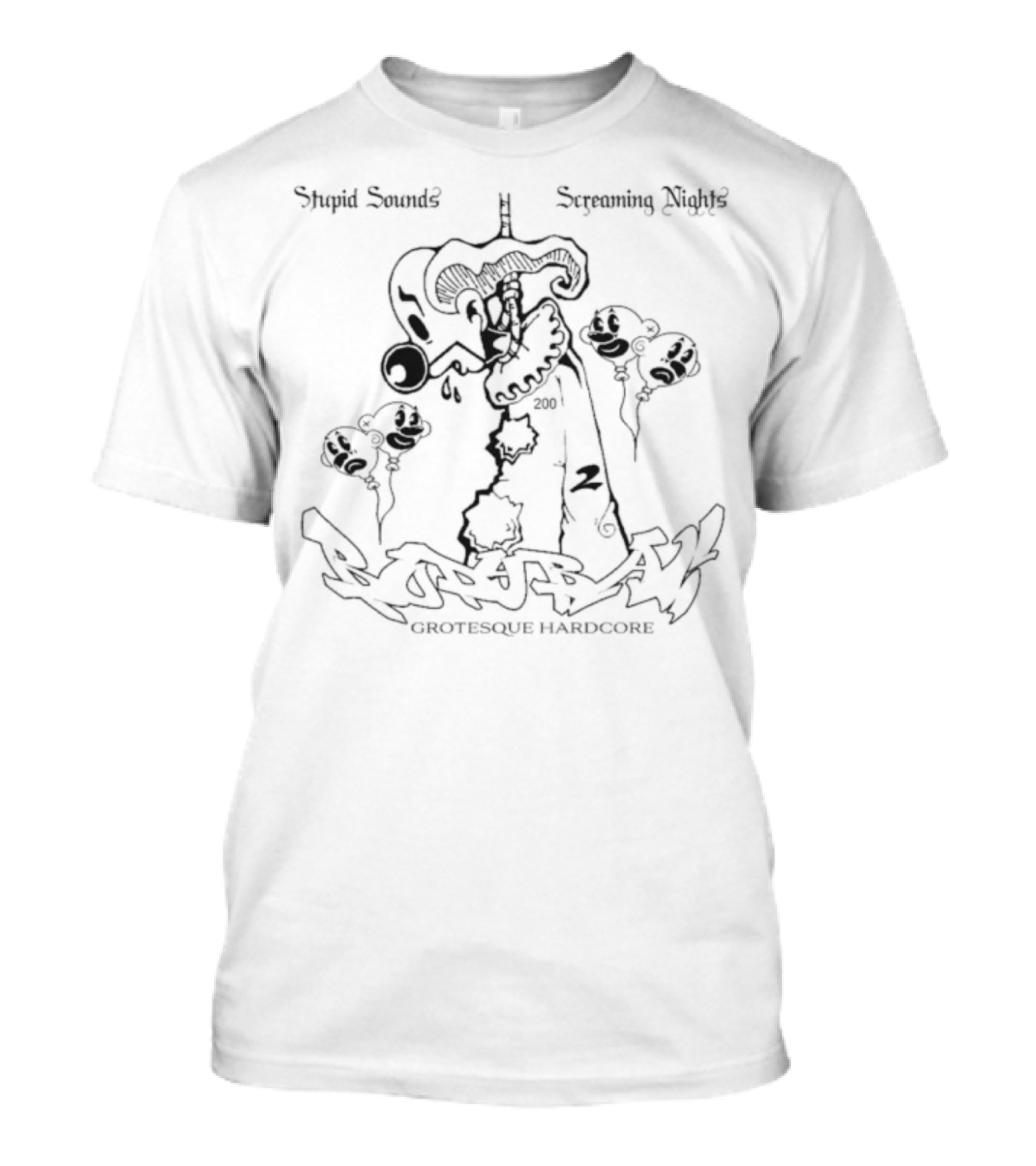 Bodybag Grotesque Hardcore Stupid Sounds Screaming Nights T-Shirt