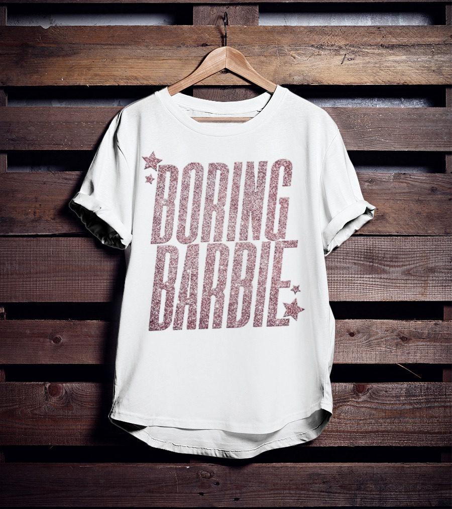 Boring Barbie Bold Red Stars T-Shirt