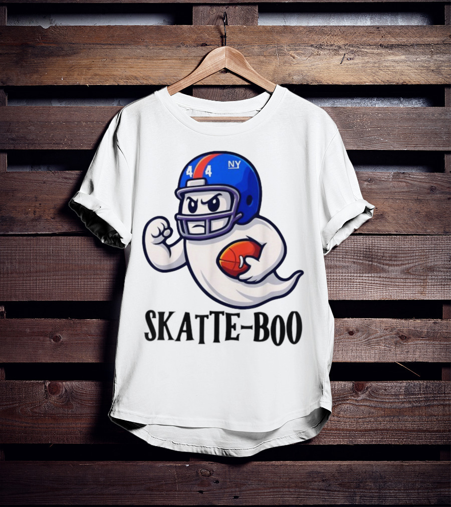 New York Giants Skatte-Boo Ghost Halloween Football Spirit T-Shirt