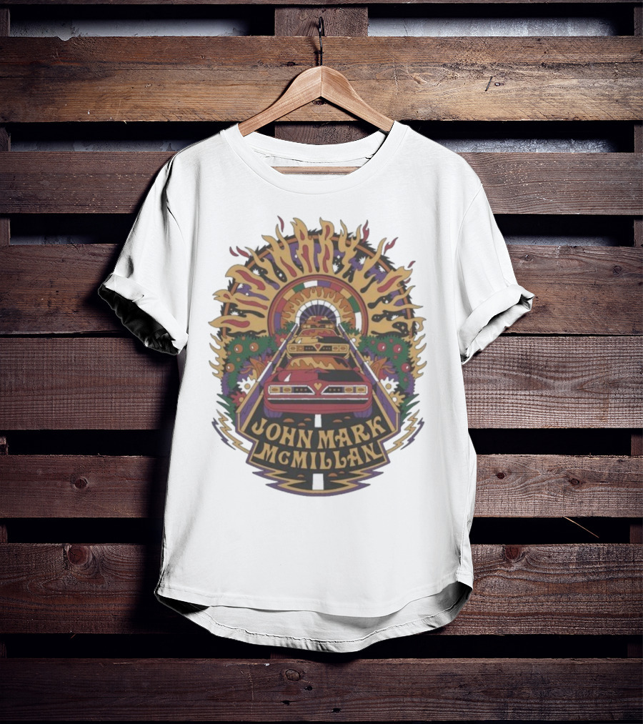 John Mark McMillan Cars And Tunnel Psychedelic Art T-Shirt