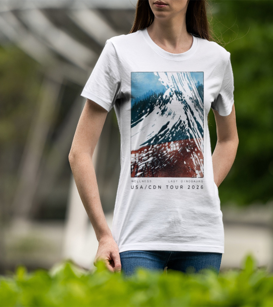 Wellness Last Dinosaurs USA CDN Tour 2026 T-Shirt