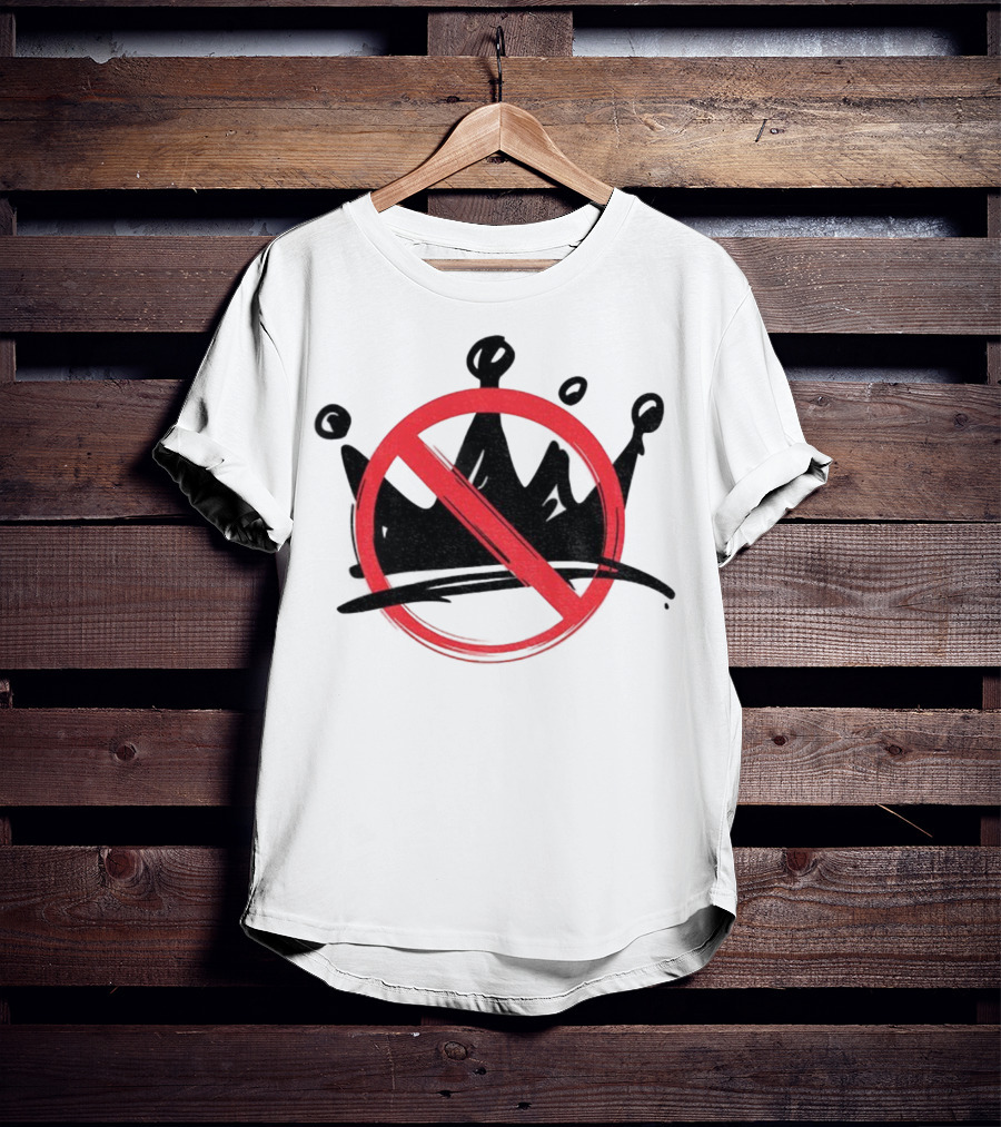 No Kings In America Anti Trump Democracy Political Symbol T-Shirt