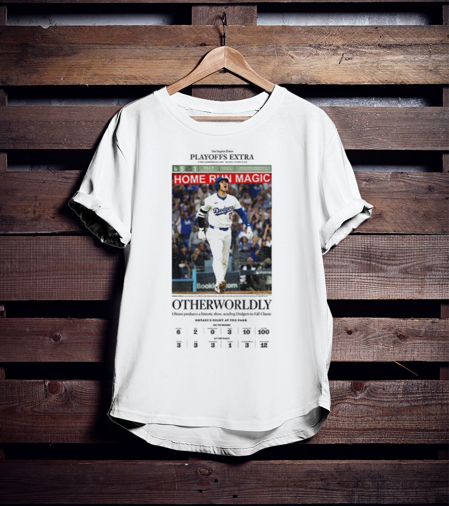 Dodgers NLCS Playoff Extra Shohei Ohtani Home Run Magic 2025 Victory Highlights T-Shirt