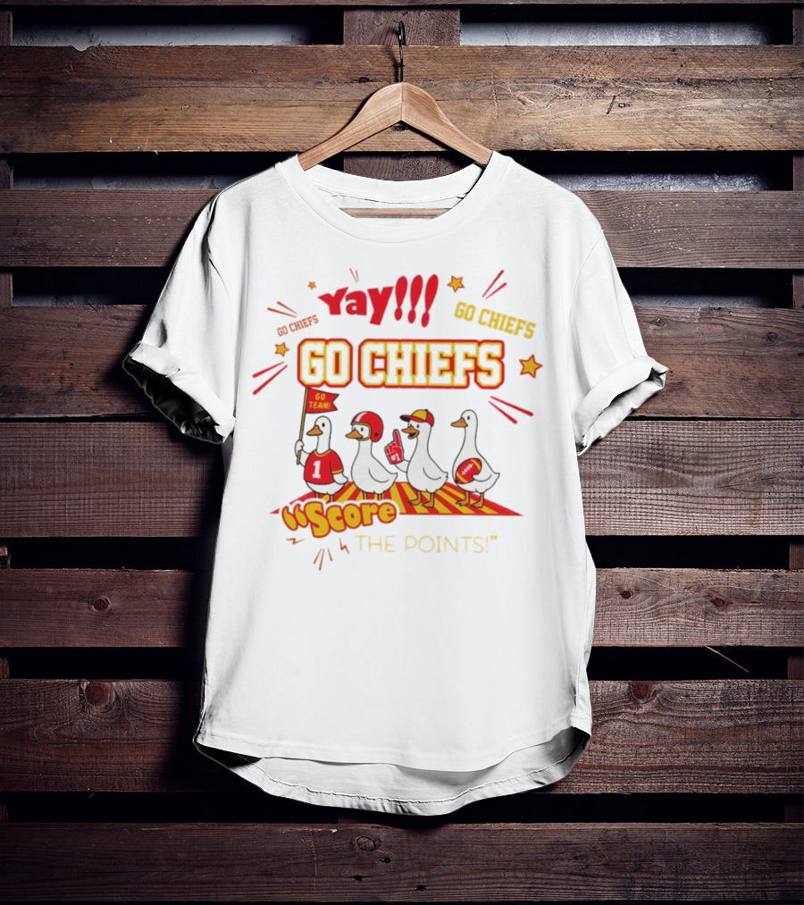 Yay Go Chiefs Score The Points Go Team Yay 2025 T-Shirt