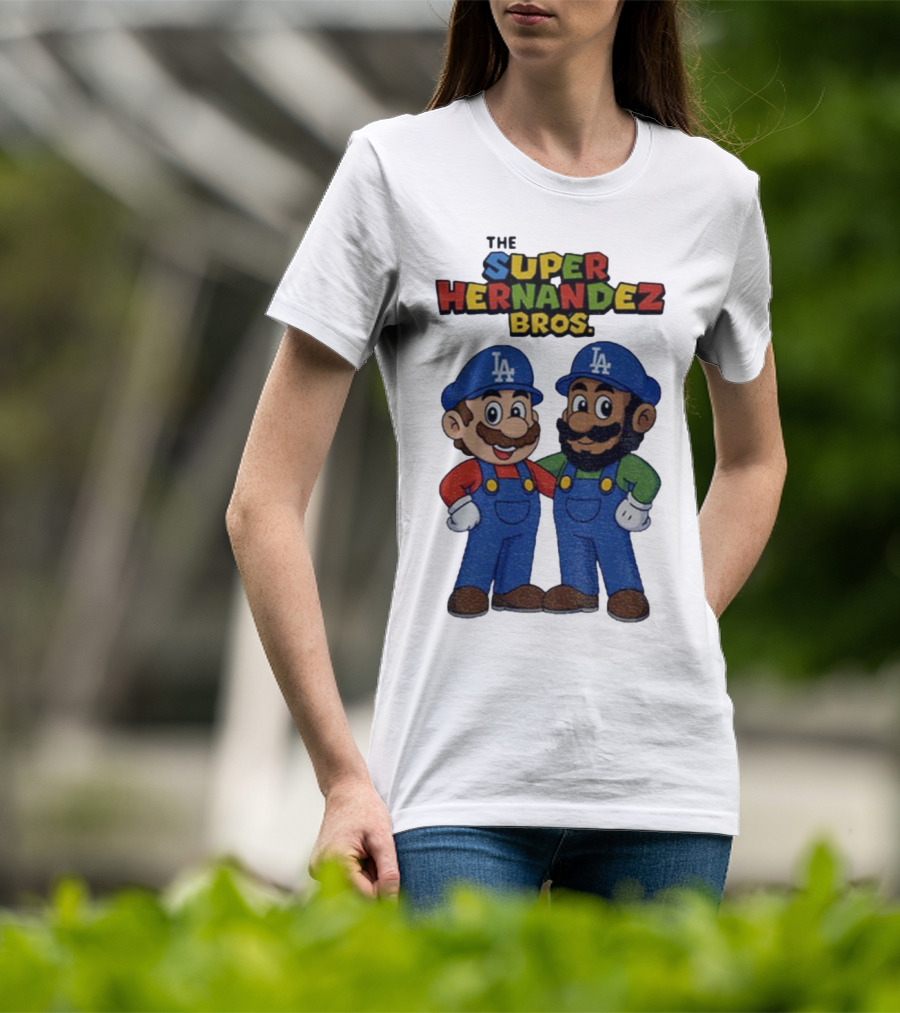 The Super Hernandez Bros LA Baseball Theme T-Shirt